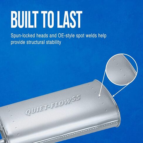 Walker Quiet-Flow SS 53406 Direct Fit Exhaust Muffler Assembly 2.125" Inlet (OD) 2" Outlet (OD) for Lexus RX300 in Saudi Arabia