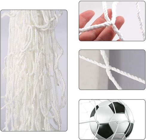 Football Net, Polypropylene Fiber Full Size Football Kicking Net Soccer Net Soccer Goal Post Net Sports Replacement for Backyard Playground in Saudi Arabia