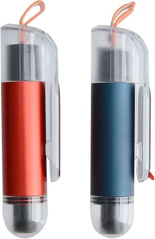 قاطع نافذة السيارة الصغير من Qivneo، 2 في 1، مطرقة أمان السيارة، قاطع حزام الأمان من النوع الزنبركي، مفتاح الحياة في حالات الطوارئ للسيارة قطعتين (أزرق وأحمر) in Kuwait