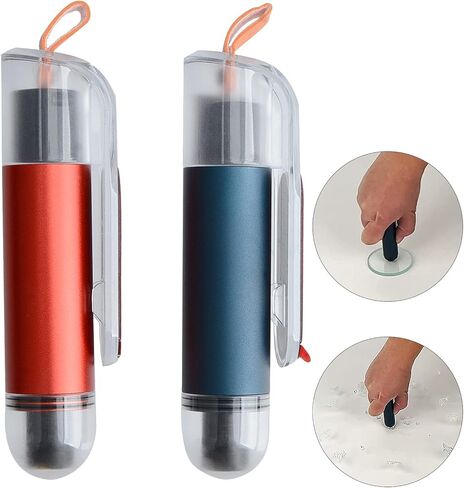 قاطع نافذة السيارة الصغير من Qivneo، 2 في 1، مطرقة أمان السيارة، قاطع حزام الأمان من النوع الزنبركي، مفتاح الحياة في حالات الطوارئ للسيارة قطعتين (أزرق وأحمر) in Kuwait