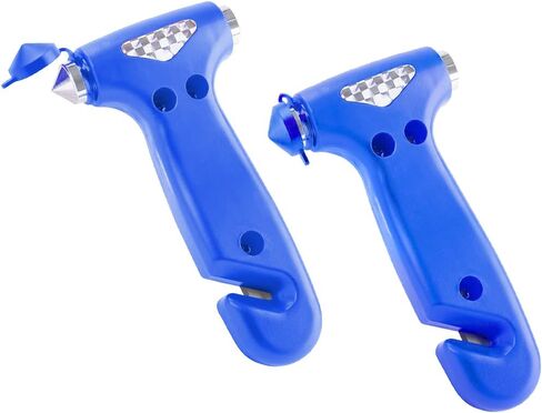 AICEL Car Safety Hammer, 2PCS Window Glass Breaker and Seat Belt Cutter, 3-in-1 Multifunctional Emergency Escape Tool, Car Accessories Emergency Escape Hammer Gifts for Family Women Children in Saudi Arabia