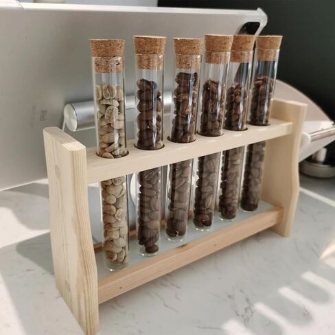 30 Covered Plastic Test Tubes - Small Plastic Tubes, 20ml Transparent Plastic Tubes with Cork Stoppers, Small Transparent Plastic Tube Containers for Solid and Liquid Storage (30, 16mm*150mm) in Saudi Arabia