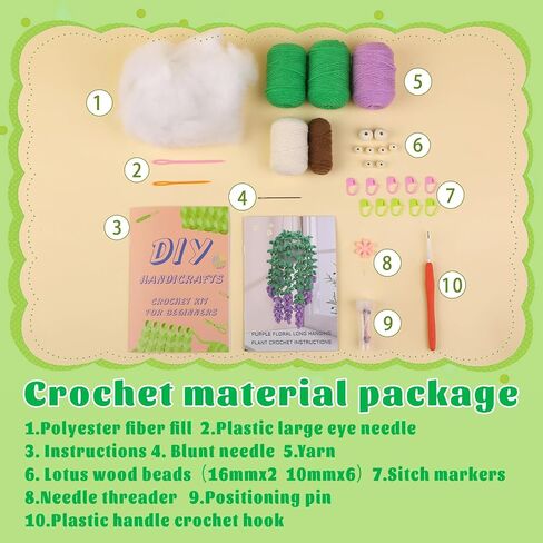 Kogyxe Crochet Kit for Beginners Crochet Hanging Plant with Tutorials in Saudi Arabia
