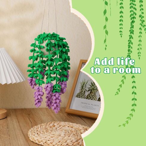 Kogyxe Crochet Kit for Beginners Crochet Hanging Plant with Tutorials in Saudi Arabia