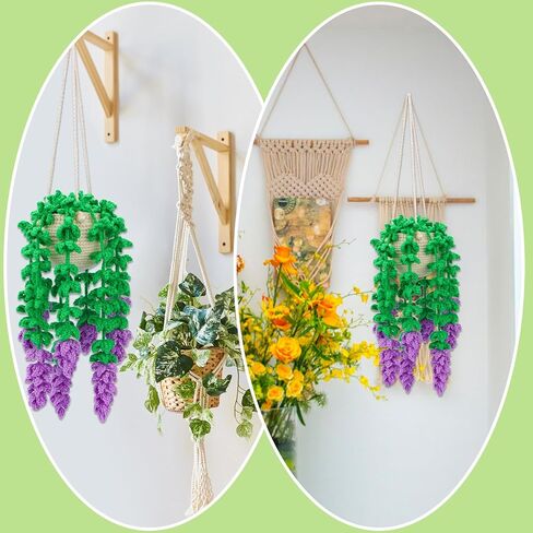 Kogyxe Crochet Kit for Beginners Crochet Hanging Plant with Tutorials in Saudi Arabia