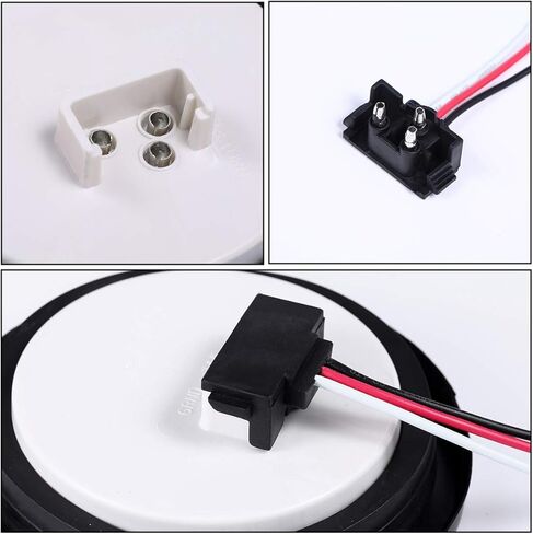 4 أحمر + 2 أبيض 4 بوصة مصابيح LED مستديرة للمقطورة الخلفية 12 مصباح LED مقاوم للماء لإيقاف الفرامل بدوره الذيل ماركر أضواء مقطورة محكمة الغلق لشاحنة مقطورة RV قارب Jeep UTE UTV جروميت والمكونات متضمنة in Kuwait