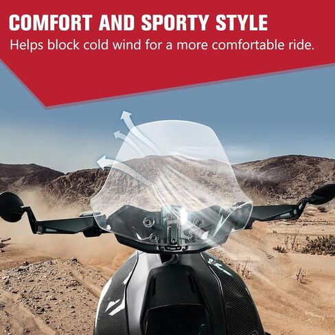 Ryker Adventure Wider Windshield, A & UTV PRO New Upgrade XXL Adjustable Vented Translucent Clear Hard Coated Windscreen Wind Deflector for Can Am Ryker All Models Accessories, Replace OEM #219401032 in Saudi Arabia