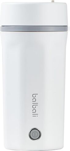 balbali 17oz Travel Kettle Portable Electric Kettle - Mini Hot Water Boiler/Maker/Heater/Warmer for Tea - Small Electric Thermos Heated Travel Mug - Portable Kettle for Travel - White in Kuwait
