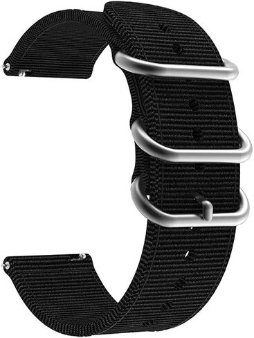 YEEJOK Vivoactive 5/3 أشرطة نايلون، حزام ساعة نايلون 20 مم متوافق مع Garmin Venu/Venu Sq/Venu 2 Plus/Vivoactive 3 Music/Forerunner 645/245 ساعة ذكية للرجال والنساء in Kuwait
