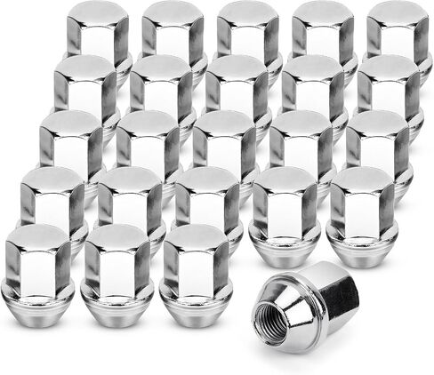 611-330 24pcs M14x1.5 Chrome OEM Factory Style Lug Nuts 22 MM Hex, 38.5 Mm Length for 11-22 Jeep Grand Cherokee,05-19 Chrysler 300, 11-20 Dodge Durango & All m14x1.5 7/8" Hex Conical Seat Wheel Nuts in Saudi Arabia