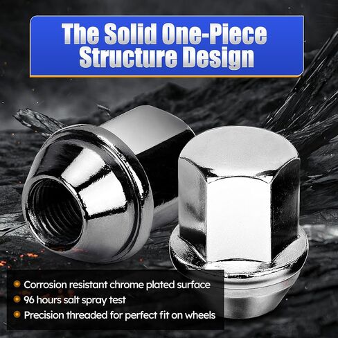 611-330 24pcs M14x1.5 Chrome OEM Factory Style Lug Nuts 22 MM Hex, 38.5 Mm Length for 11-22 Jeep Grand Cherokee,05-19 Chrysler 300, 11-20 Dodge Durango & All m14x1.5 7/8" Hex Conical Seat Wheel Nuts in Saudi Arabia