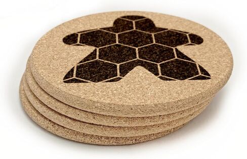 قواعد الألعاب اللوحية بنمط Meeple المختلطة (مجموعة من 4 تصميمات مختلفة) in Saudi Arabia