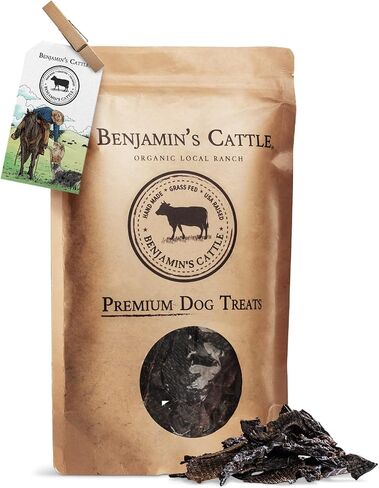 Benjamin's Cattle Single Ingredient - Organic Grass FED & Finished Beef Liver Dog Treats - Hand Made Artisan Dog Treats - Healty Dog Chews - Treats for Dogs Made in USA - Beef Jerky Dog Treat – 5oz in Saudi Arabia