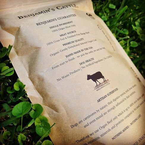 Benjamin's Cattle Single Ingredient - Organic Grass FED & Finished Beef Liver Dog Treats - Hand Made Artisan Dog Treats - Healty Dog Chews - Treats for Dogs Made in USA - Beef Jerky Dog Treat – 5oz in Saudi Arabia