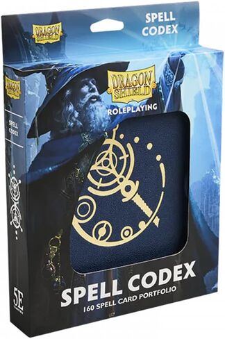 Dragon Shield: مخطوطة تعويذة لعب الأدوار: أزرق منتصف الليل - متوافق مع بطاقات DND Spell الرسمية - يتضمن قلم مسح جاف ومتعقب فتحة تعويذة متوافق مع 5e in Kuwait