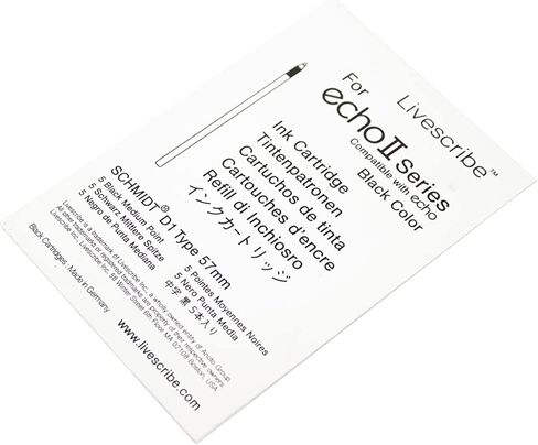 Livescribe Echo & Sky Ink Refills, Blue, Medium Point, 5 Pack, (ARA-00011) in Kuwait