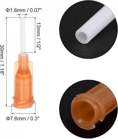 uxcell 10 Pcs 22G Plastic Dispensing Needles, 1/2" PP Glue Needle Tube Blunt Luer Lock Tips with PP Flexible Needle for Liquid Glue Gun, Blue in Saudi Arabia