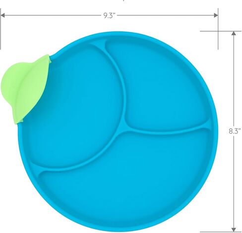 • Easy Scoop & Hold Plate Set • Set of 2 plates • Silicone plate for babies, toddlers, kids with dividers • Clip-on rim for easy and mess-free meals • 6 mo+ • Dishwasher safe (Midnight) in Saudi Arabia