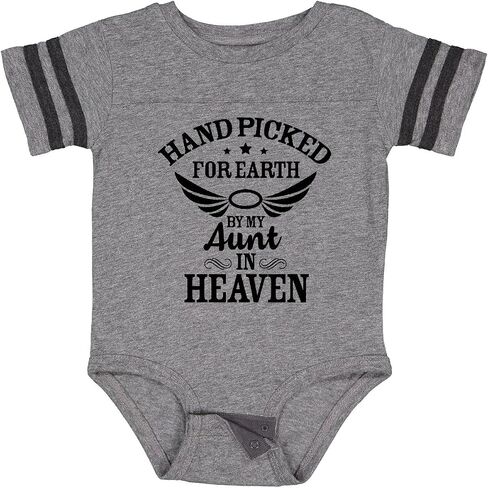 inktastic Handpicked for Earth By My Aunt in Heaven with Angel Baby Bodysuit in Saudi Arabia