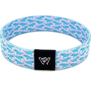 Hang Loose Bands - Coastal Surfer Beach Bracelet for Men, Women & Teens - Comfy Summer - Boho Reversible Wristband - Free Willie | Small: 6.5" (most common fitting size) in Saudi Arabia