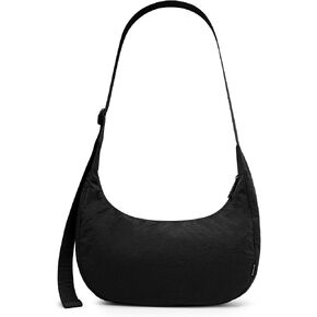 Iioscre Medium Nylon Crossbody Crescent Bag for Women Men, 2 Zippers Crossbody Hobo Bag with Adjustable Strap & Inner Pockets in Saudi Arabia