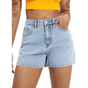 Xineicy Jean Shorts for Women Mid Waisted Y2K Cut Off Short Trendy Summer Hot Short Pants in Kuwait