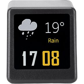 Cosiki Mini Digital Clock, 1.54in IPS Screen Digital Clock, Weather Forecast with Temperature Humidity Display, Ideal for Home Office Car GIF Photo Album Customization, 240x240 in Kuwait