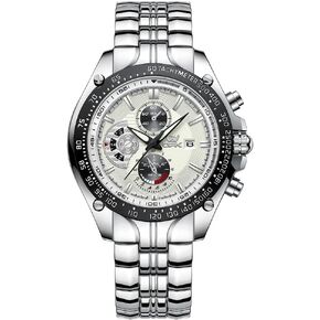 OPK Men's Casual Watch Big Face with Day Waterproof Wrist Watch Roman Arabic Numerals Dial Dress Watch for Men in Kuwait