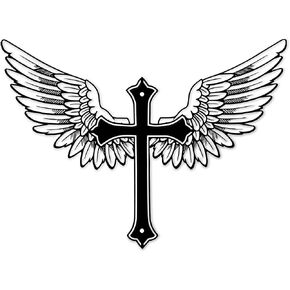 AXHoustake Metal Infinity Heart Cross Wall Decor, Wall Cross Wall Art with Eternal Love Symbol, Black Iron Vein Cross for Wall in Living Room, Bedroom, Unique Wedding & Valentine's in Saudi Arabia