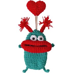 Cartoon Keychains Pouches Pull Type Keys Bag Sausage Mouth Monsters Holder Hand Knitting Wallets Organizers Accessories in Saudi Arabia