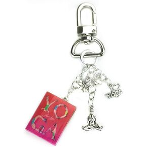 Yoga for Life Meditation Exercise Clay Mini Book Key Chain Ring Bag Purse Backpack Clip Snap Clasp in Saudi Arabia
