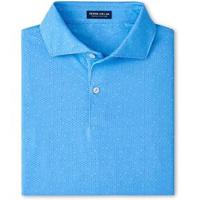 PETER MILLAR Men's Blue Topaz Fermata Performance Jersey Polo| XXL in Saudi Arabia