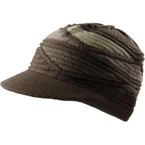 Men's Fit it Cotton Skateboard Beanie Visor Khaki in Saudi Arabia
