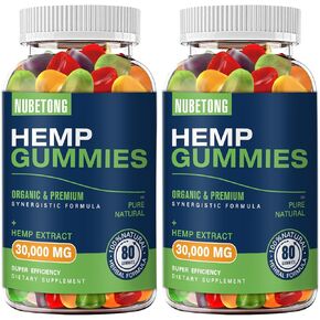 2 Packs Extra Strength Hemp Gummies | Pure Natural Hemp Oil Extract Helps Relieve Pain, Anxiety and Improve Sleep. Non-GMO & Vegan Bear Gummies for Daily Wellness. in Saudi Arabia