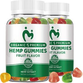 (2 Pack) Hemp Gummies for Sleep, Pain, Relaxation & Anxiety - Natural Pure Extra Strength Organic Hemp Oil Extract Vegan Low Sugar Hemp Gummy for Adults in Saudi Arabia