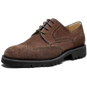 Men's Dress Shoes Wingtip Genuine Cowhide Leather Oxfords with Brogue Derby Shoes for Wedding, Business, Fomal Occasions in Saudi Arabia