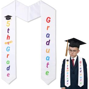 5th Grade Graduation Stole, 5th Grade Graduation Sash, Class of 2026 Fifth Graduate Sash Scarf for Graduations Party Supplies in Saudi Arabia