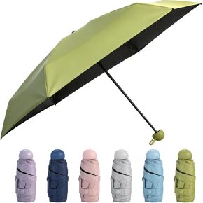 6 Pcs Mini Travel Umbrellas, Lightweight Portable Pocket Umbrellas for Purse, Small Pocket Umbrella for Daily Use, Travel, Efficient Sun Protection & Windproof Design in Saudi Arabia