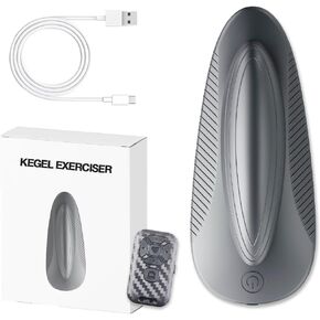 Kegel Exerciser for Men, Soft Silicone Kegel Exercise Device,Used for Bladder Support Tightening and strengthening Muscle Control Training, Endurance Muscle Recovery, and Kegel Relaxation（Grey） in Saudi Arabia