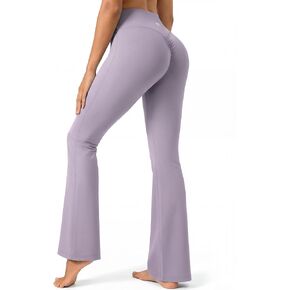 Butt Scrunch Flare Leggings for Women,Workout Seamless Yoga Pants Pilates Outifits,Bootcut High Waist Tummy Control in Saudi Arabia
