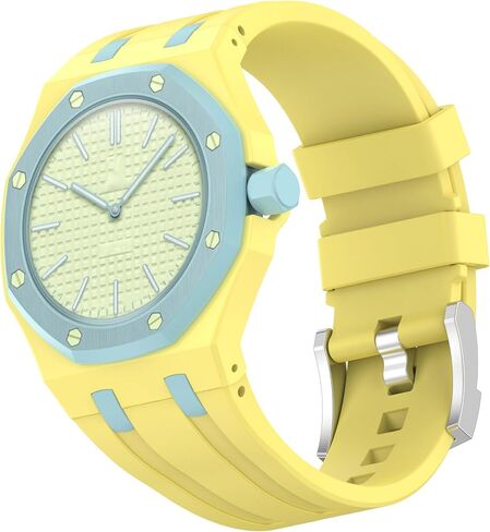 Custom Silicone Watch Band for Swatch AP Royal Pop Pocket Watch, Convertible Wrist Strap for 3'Clock Crown Orientation, Waterproof Replacement Strap in Kuwait