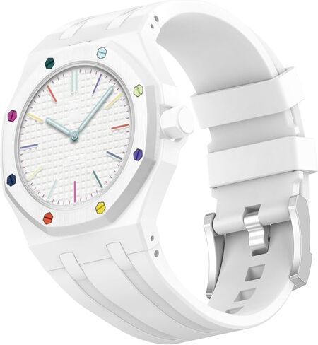 Custom Silicone Watch Band for Swatch AP Royal Pop Pocket Watch, Convertible Wrist Strap for 3'Clock Crown Orientation, Waterproof Replacement Strap in Kuwait