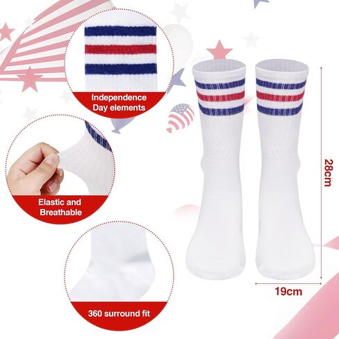 4PCS American Flag Boxing Costume for Men Women, Rocky Balboa Robe, Boxer Outfit with Gloves, Socks and Necklace in Saudi Arabia