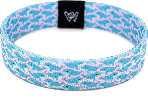 Hang Loose Bands - Coastal Surfer Beach Bracelet for Men, Women & Teens - Comfy Summer - Boho Reversible Wristband - Free Willie | Small: 6.5" (most common fitting size) in Saudi Arabia