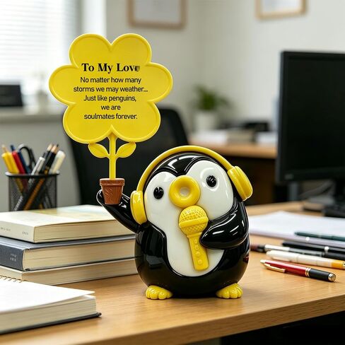 Nvhai Gifts for Boyfriend Girlfriend Him Her Women Men, I Love You Penguin Anniversary Valentines Birthday for Wife Husband Couples, Romantic Flower Emotional Animals Penguin in Saudi Arabia