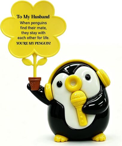 Nvhai Gifts for Boyfriend Girlfriend Him Her Women Men, I Love You Penguin Anniversary Valentines Birthday for Wife Husband Couples, Romantic Flower Emotional Animals Penguin in Saudi Arabia