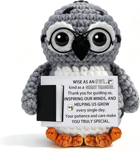 Police Officer Gifts, Handmade Positive Crochet Bear Stuffed Animal Police Academy Graduation Appreciation Gifts for Men Officer Cop Sheriff Patrol Uniform Birthday Accessories Decoration in Saudi Arabia