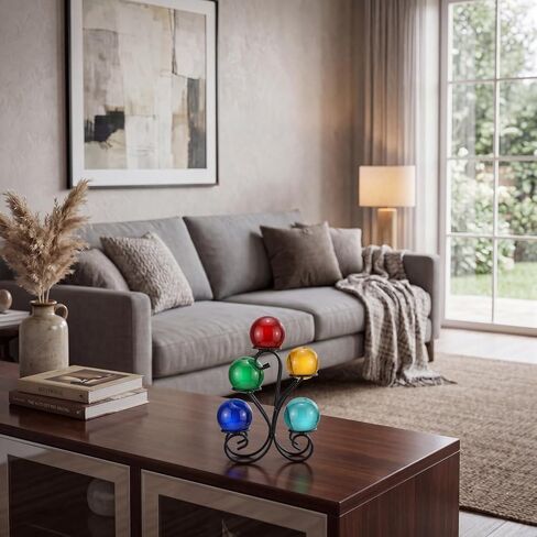 Frienda 5 Eggs Display Stand Metal Crystal Sphere Holder Ball Ornament Rack Stand Black Multi-sphere Display Holder for Marble Globe Office Home Decor in Kuwait