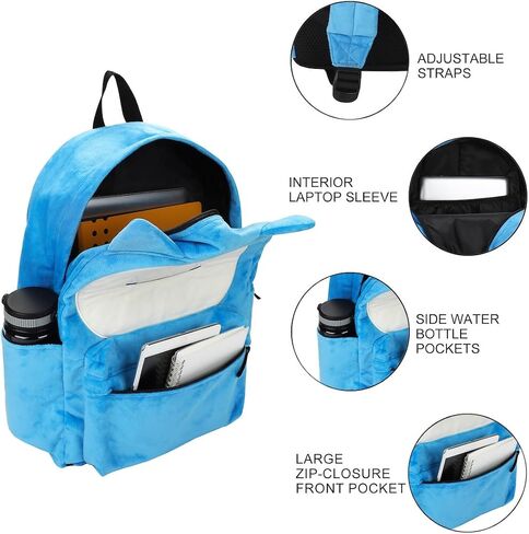 Bioworld Pokemon Snorlax 17" Adult Blue Backpack in Kuwait