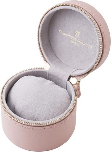 Frederique Constant Ladies Swiss Quartz Classics Diamond Silver-Tone Stainless Steel Watch with Black Leather Strap, Style: FC-220MPW3BD26 in Saudi Arabia